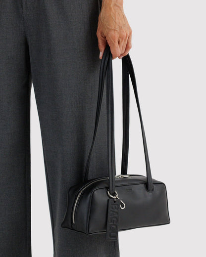 SMALL RECYCLED LEATHER BOWLER BAG - US 7464