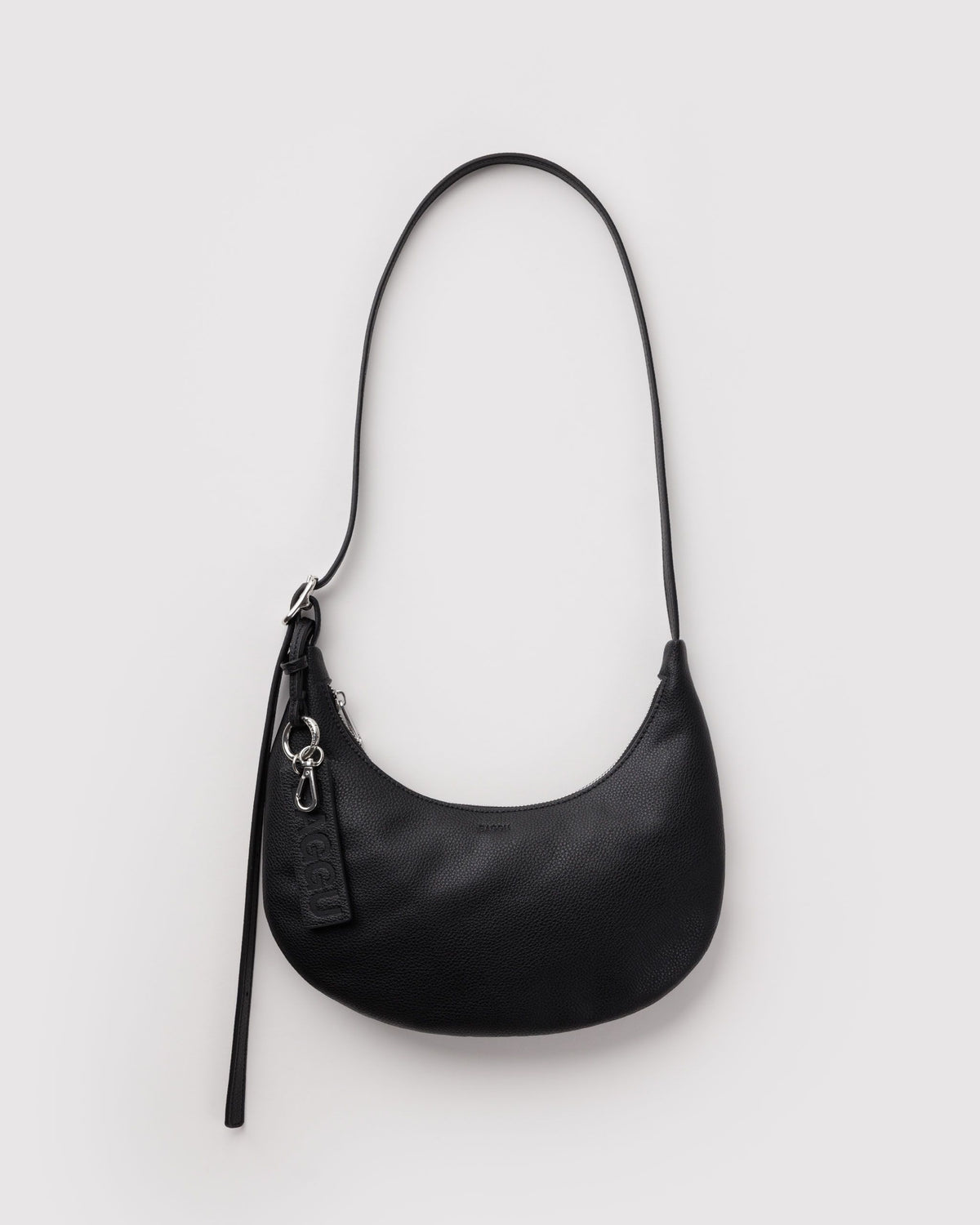 SMALL RECYCLED LEATHER FLAT CRESCENT - US 7057