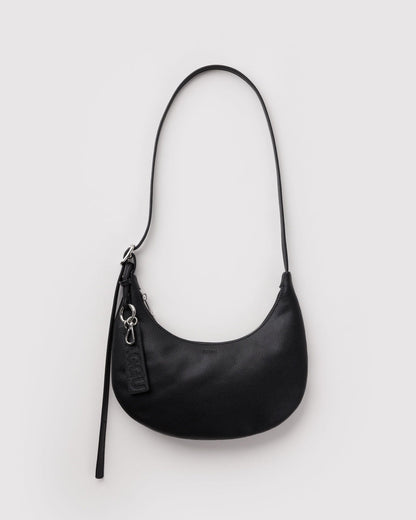 SMALL RECYCLED LEATHER FLAT CRESCENT - US 7057