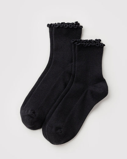 LETTUCE EDGE SOCK SET OF 2 - US 8574