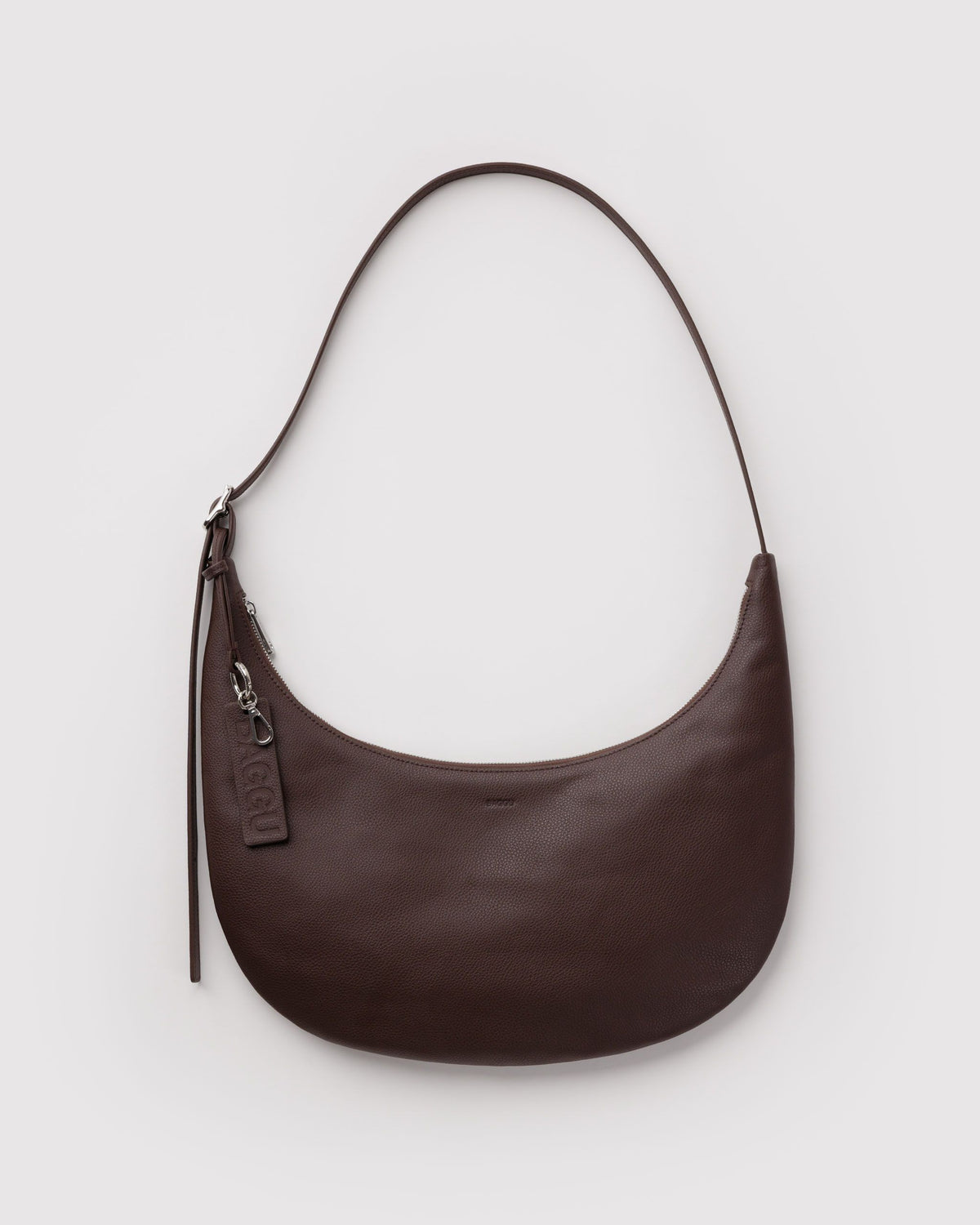MEDIUM RECYCLED LEATHER FLAT CRESCENT - US 1824