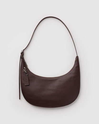 MEDIUM RECYCLED LEATHER FLAT CRESCENT - US 1824