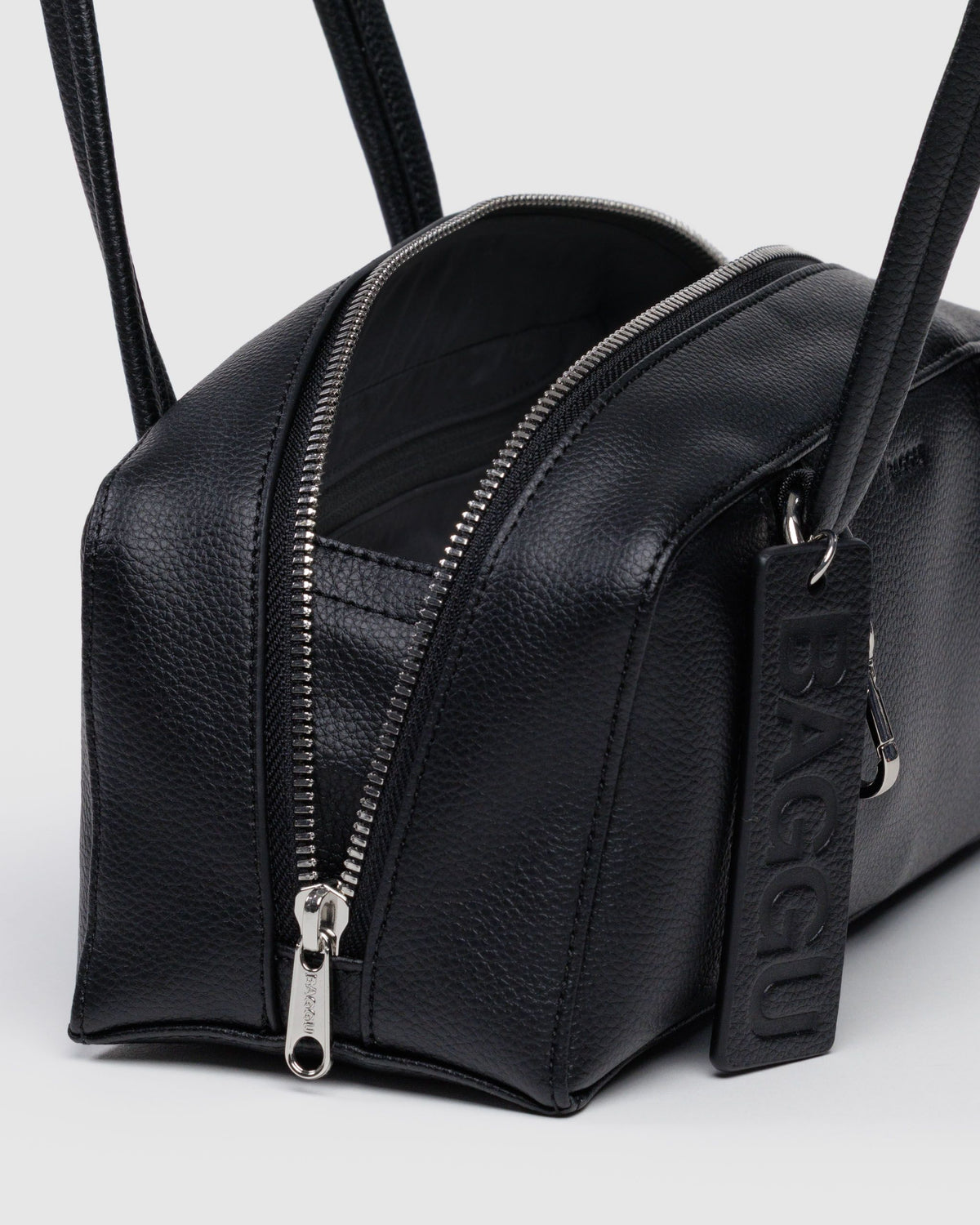 SMALL RECYCLED LEATHER BOWLER BAG - US 7464