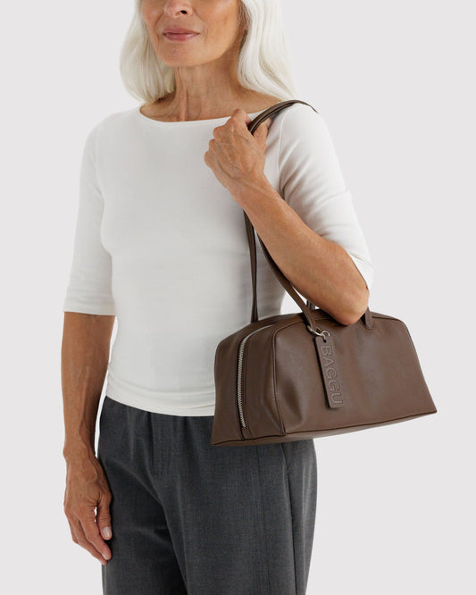 RECYCLED LEATHER BOWLER BAG - US 1942